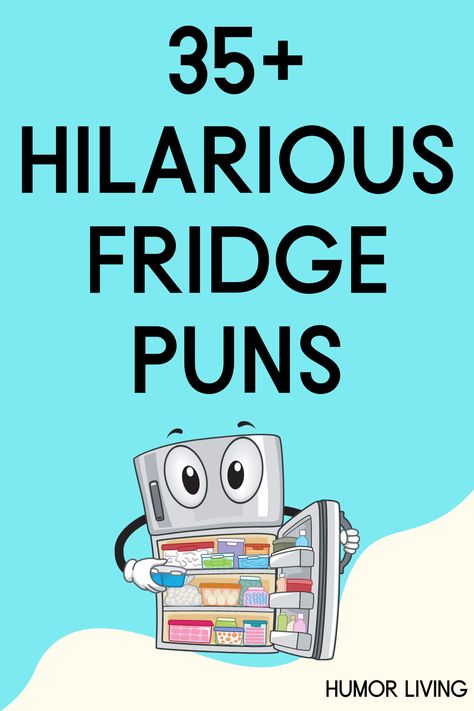 The refrigerator is an essential part of life. It keeps food cool and helps it stay fresh longer. Read the funniest fridge puns for a good laugh. Funny Food Puns Hilarious, Fridge Quotes, Pun Names, Sarcastic Work Humor, Funny Nicknames, Good Nicknames, Kid Jokes, Funny Food Puns, Funny Note