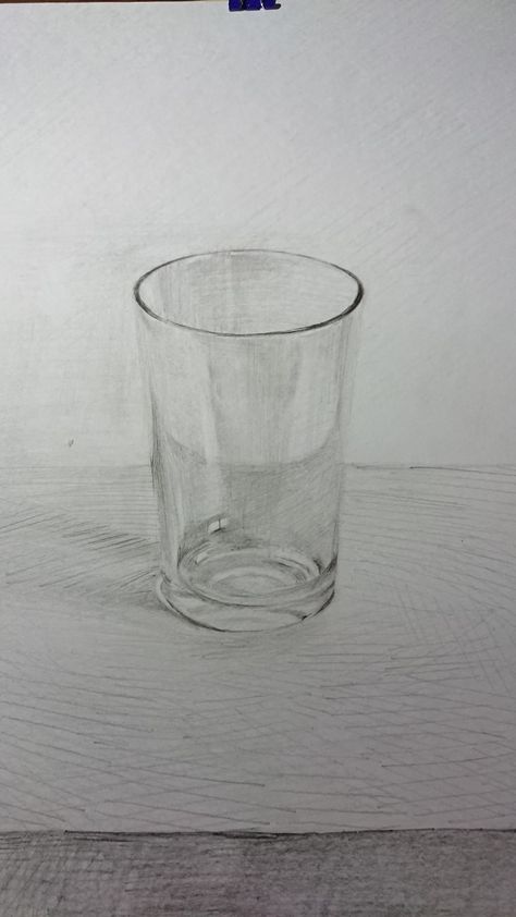 Glass Cup Reference, Glass Sketch, Glass Drawing, Art Of Drawing, Object Drawing, Art Student, Things To Paint, Entrance Exam, Drawing Pencil