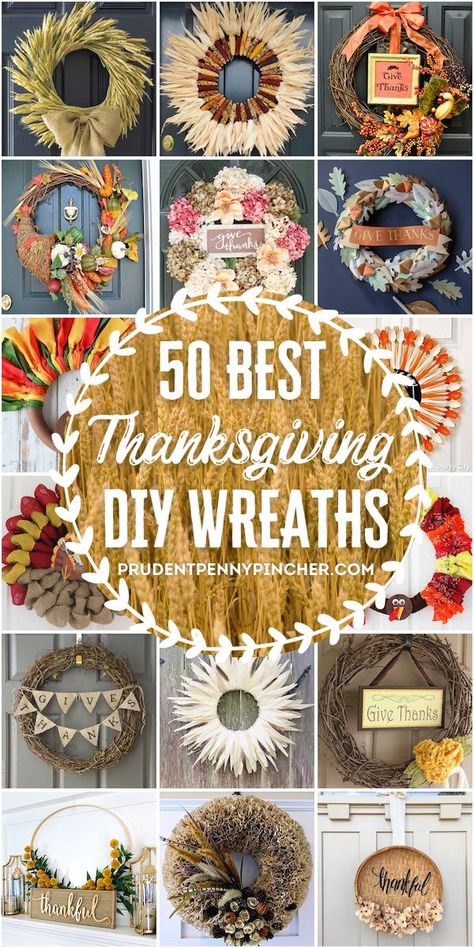 Decorate your front door for Thanksgiving with these cheap and easy DIY Thanksgiving wreaths. From deco mesh Thanksgiving wreaths to burlap Thanksgiving wreaths, there are plenty of DIY wreaths that feature Thanksgiving favorites like wheat, corn husks, turkeys, fall leaves and more! Turkey Wreaths, Diy Thanksgiving Wreath, Thanksgiving Wreath Ideas, Thanksgiving Wreaths Diy, Thanksgiving Favorites, Easy Diy Thanksgiving, Diy Turkey, Turkey Wreath, Corn Husks