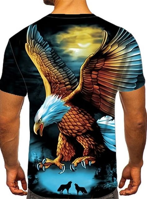 Paint Shirt, Eagle Wallpaper, Designer Sportswear, Eagle Pictures, Gallery Wallpaper, Wallpaper Flowers, Sportswear Fashion, Fashion Comfortable, 3d Shirt