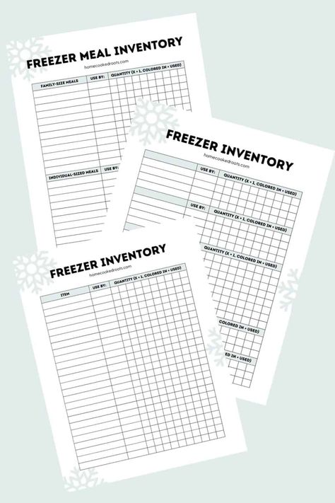 Free Printable Freezer Inventory Sheets - Home-Cooked Roots Printable Freezer Inventory Sheets, Freezer Inventory List Free Printables, Canning Inventory Free Printable, Freezer Inventory Printable Free, Freezer Inventory List, Canning Inventory, Freezer Inventory Printable, Vegan Freezer Meals, Freezing Meat