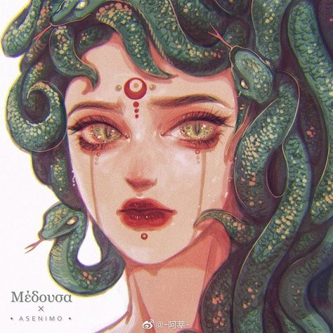 Medusa Art, Medusa Head, Snakes, Mythical Creatures, Amazing Art, Art Inspo, Profile Picture, Aurora Sleeping Beauty, Art Inspiration