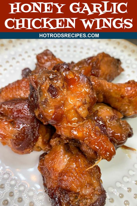 These yummy Slow Cooker Honey Garlic Glazed Wings are so easy to make in the crockpot. Perfect wings for watching the game or the race. Slow Cooker Honey Garlic Wings, Hot Wings Crockpot Recipe, Chicken Wing Slow Cooker Recipes, Best Crockpot Wings, Chicken Wings In The Crockpot, Wings In Crockpot Easy, Slow Cooker Chicken Wings Recipes, Wings Crockpot Recipes, Crockpot Wings Slow Cooker