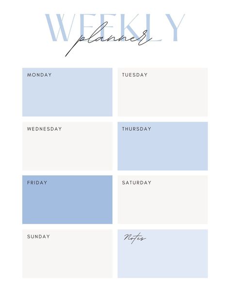 Minimalist Weekly Planner - blue - DIGITAL DOWNLOAD Free goodnotes planner tem householdbudgetpla... Weekly Planner University, Weekly Planner Astethic, Free Goodnotes Planner, Planner Wallpaper, Weekly Planner Aesthetic, Monthly Planner Ideas, Minimalist Weekly Planner, Weekly Planner Design, Weekly Budget Planner