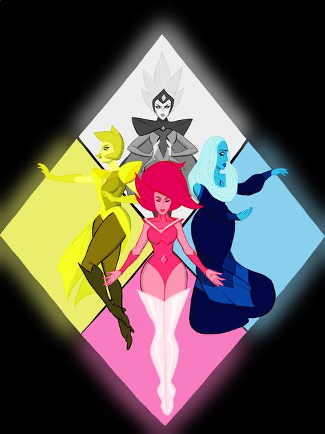 Steven Universe Banner, The Great Diamond Authority, Great Diamond Authority, Diamond Steven Universe, Cristal Gems, Diamond Authority, Steven Universe Diamond, Pink Diamond Steven Universe, Rock Family