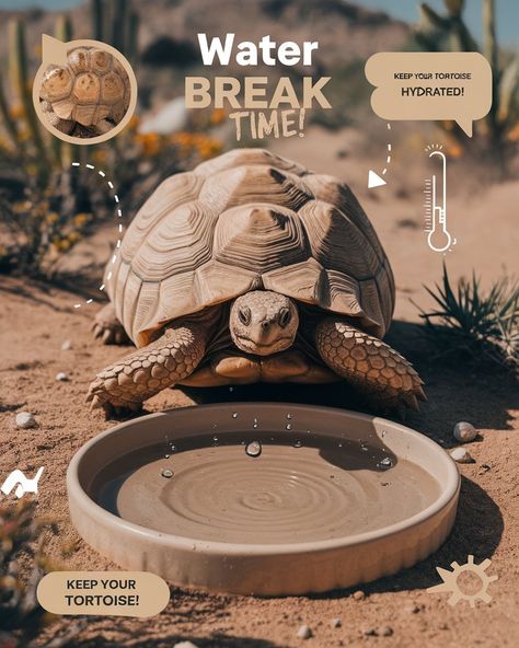 Wondering how to keep your desert tortoise hydrated? ?? Learn simple tips to ensure they’re getting enough water, even in a dry environment! A well-hydrated tortoise is a healthy one. How often does your tortoise drink water? #TortoiseHydration #pethealthcaretips #hydrationfortortoises Meds For Dogs, Hydration Tips, Tortoise Care, Desert Tortoise, Dog Body Language, Dog Remedies, Dog Health Tips, Health Care Tips, Dog Facts