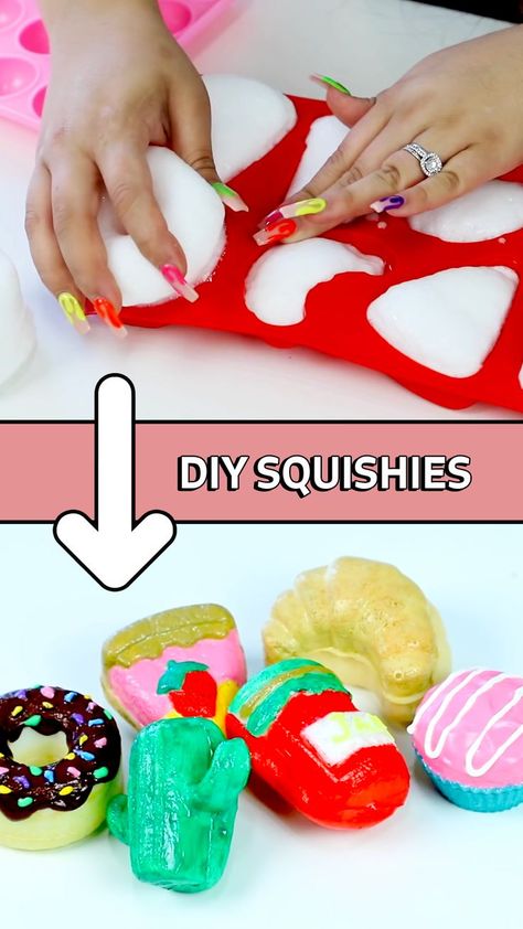 How To Make Squishy Toys, Making Squishies, How To Make Squishy, How To Make A Squishy, How To Make Squishies, Squishy Tutorial, Homemade Squishy, Diy Squishies, Squishy Diy