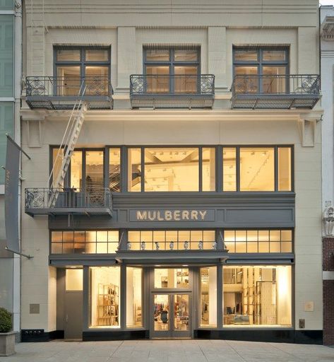 san+francisco+store+fronts | Mulberry Launches First San Francisco Store | Fashion Gone Rogue: The ... Retail Facade, Shop Facade, Clothing Store Design, Store Design Boutique, Storefront Design, Exterior Signage, Paris Cafe, San Francesco, Shop Fronts