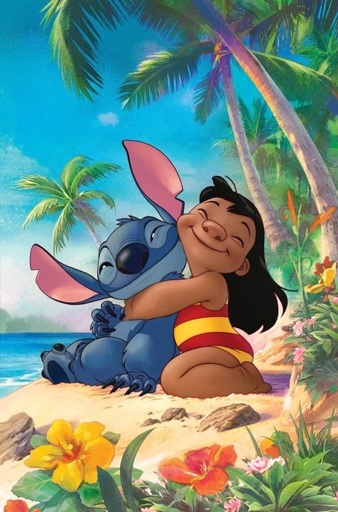 Lilo and Stitch #1 [Dynamite] | Textless cover art by Joshua Middleton Happy Birthday To My Niece, Lilo And Stitch Movie, Stitch Movie, Lilo And Stitch Ohana, Stitch Wallpaper, Stitch Drawings, Stitch Quotes, Lilo And Stitch Drawings, Thanksgiving Inspiration