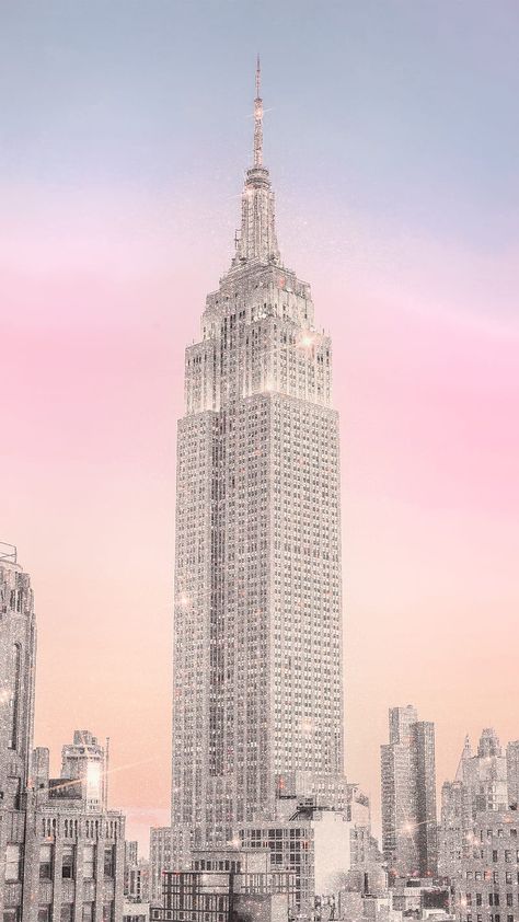 Aesthetic Building Wallpaper, Building Wallpaper, Nyc Wallpaper, Pink New York, Aesthetic Building, Cityscape Wallpaper, Sunset Quotes Instagram, New York City Aesthetic, New York Wallpaper