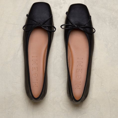 Best Ballet Flats (2022) | The Quality Edit Ballet Flats 2022, Square Ballet Flats, Ballet Shoes Outfit, Best Ballet Flats, Black Ballet Shoes, French Shoes, Black Leather Ballet Flats, Pretty Sandals, Timeless Shoes