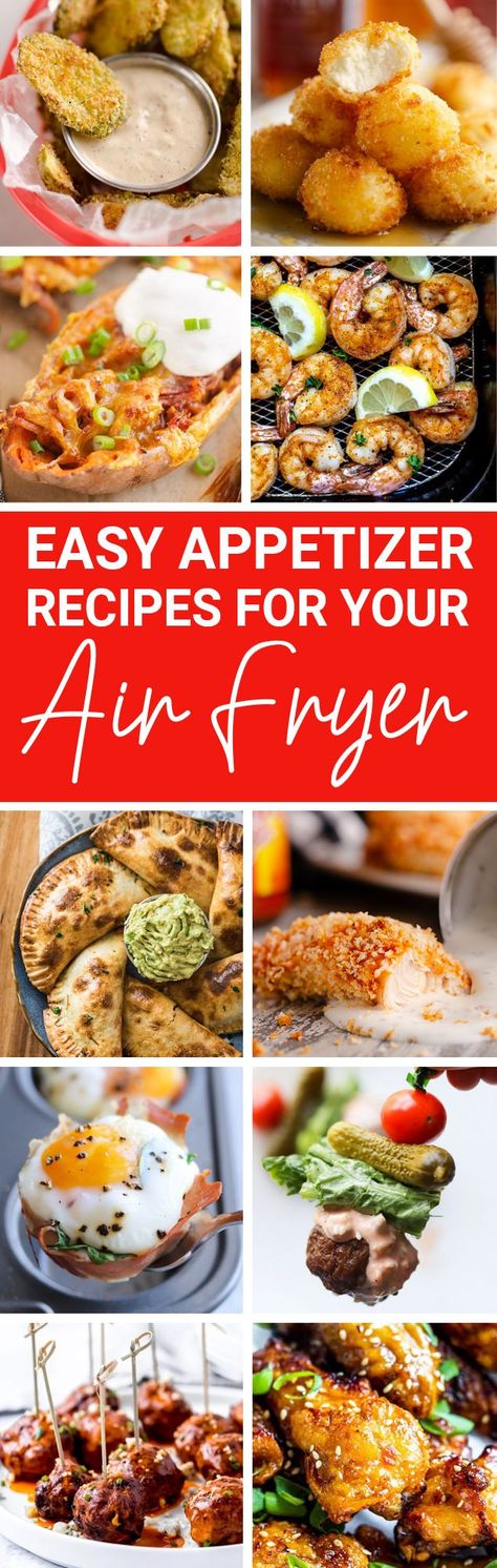 Air Fryer Appetizer Recipes, Easy Recipes For A Crowd, Quick And Easy Party Food, Easy Crowd Meals, Air Fryer Appetizers, Sweet Chili Chicken Wings, Mozzarella Appetizers, Chickpea Recipes Easy, Recipes For A Crowd