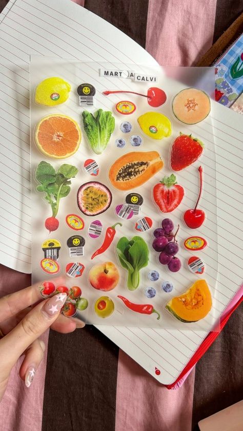 Martina's Tiny Store – Martina’s Tiny Store Collage Projects, Fruit Stickers, Stickers Shop, Sticker Transparent, Fruit Shop, My Uncle, Transparent Material, Birthday Gifts For Best Friend, Backing Card