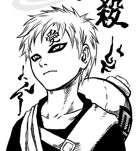 Naruto Tattoo, Naruto Gaara, Naruto Drawings, Naruto Manga, Naruto Uzumaki Shippuden, Naruto Pictures, Naruto Wallpaper, Anime Tattoos, Naruto Art