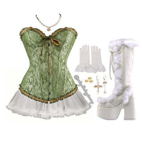 Corset Outfit With Skirt, Looks Corset, Corset Outfit Ideas, Corset With Skirt, Corset Outfit, Corset Skirt, Outfit Look, Alternative Outfits, Kpop Fashion Outfits