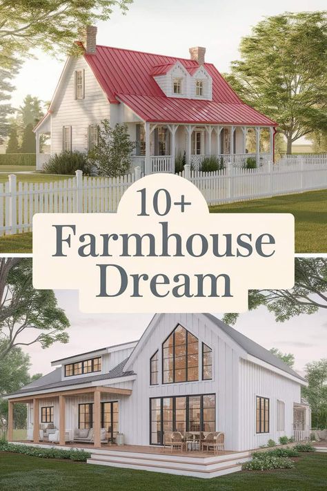 10 Farmhouse Dreams to Inspire Your Country Home

Explore charming farmhouse designs that bring warmth to your country home. From cozy rustic decor to inviting kitchens these ideas spark creativity. Imagine wide porches peaceful gardens and vintage touches that celebrate simplicity. Let these inspiring dreams guide your journey to a beautiful farmhouse retreat filled with love and comfort. https://fabricerie.com/farmhouse-dream Simple Farmhouse Ideas, Farmhouses With Porches, Country Farmhouse Aesthetic, Cozy Rustic Decor, Rustic Wood Beams, Country Farmhouse Exterior, Country Home Decor Farmhouse, 1920s Farmhouse, Pergola Drapes