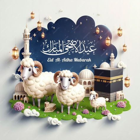 Premium Photo | Eid Adha Mubarak Eid Mubarak 2024, Eid Al Adha Mubarak Design, Eid Adha Mubarak Design, Eid Al Adha Decorations, Aid Mubarak, Galery Photo, Suba Bakhair, Eid Mubarak Design, Eid Al-adha Design