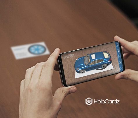 HoloCardz - Augmented Reality Business Cards in Architecture. Design of AR Mobile Apps for Android and iOS. #AugmentedReality Argumented Reality, Ar Experience, Augmented Reality Design, Ar Card, Augmented Reality Art, Ar App, Ar Design, Future Technology Concept, Augmented Reality Technology