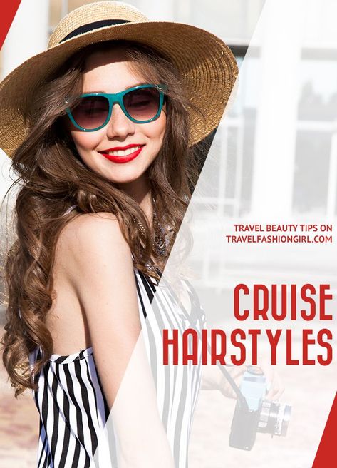 Pre-planning your cruise hairstyles is one simple way to make extra time for you to enjoy your actual trip! Check out these 5 simple yet elegant styles!  #travelfashiongirl #travelhairtips #easyhairstyles #traveltips Cruise Hairstyles, Travel Fashion Girl, Travel Hair, Travel Hairstyles, Awesome Hair, Great Hairstyles, Best Cruise, Elegant Styles, Cruise Tips