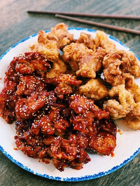 Korean Fried Chicken Bites (EXTRA CRISPY) - Tiffy Cooks Crispy Korean Fried Chicken, Fried Chicken Bites, Korean Fried Chicken Recipe, Good Fried Chicken, Tiffy Cooks, Korean Chicken, Fried Chicken Recipe, Korean Fried Chicken, Videos Cooking