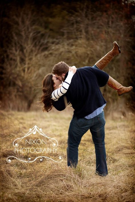 This is cute...  (mine could be an after we're married photo!! ;) hehe) Dip Kiss Pose, Kiss Picture Couple Sitting, Dip Kiss Photo, Dip Kiss Wedding Photo, Wedding Photo Dip Kiss, Engagement Photos Hug From Behind, Wedding First Kiss From Behind, Anniversary Pictures, Family Album