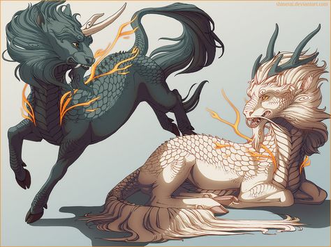 Commission Diferent6 by Shinerai.deviantart.com on @deviantART Dragon Horse, Mythical Animals, Campaign Ideas, Fantasy Life, Creatures Art, Mythical Animal, Fantasy Beasts, Mythical Beast, Pirate Woman