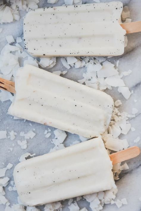 This boozy (or not) vegan coconut popsicle recipe is hands down the best way we know of to beat the summer heat. Coconut Cream Popsicles, Champagne Popsicles, Popsicle Cocktail, Alcoholic Popsicles, Boozy Popsicles, The Modern Proper, Modern Proper, Malibu Rum, Homemade Popsicles