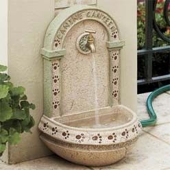 Diy Dog Fountain, Outdoor Dog Fountain, Outdoor Dog Water Fountain, Outdoor Dog Furniture, Diy Dog Run, Dog Fountain, Dog Water Fountain, Dog Run, Outdoor Dog House