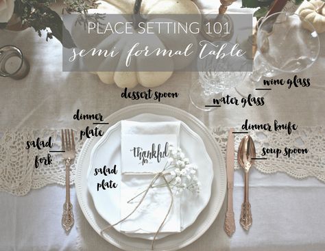 Place Setting 101 : Semi Formal Table | Dreamery Events Semi Formal Table Setting, Fine Dining Table Setting, Dinner Place, Formal Table Setting, Christmas Place Settings, Dream Wedding Reception, Unique Wedding Receptions, Red Wedding Theme, Dinner Places