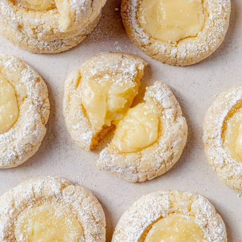 Gooey Butter Cake Cookies Gooey Butter Cake Cookies, 2024 Cookies, Butter Cake Cookies, Christmas Cookies And Treats, Gooey Butter Cookies, Gooey Butter, Soft Gingerbread Cookies, Gooey Butter Cake, Holiday 2024