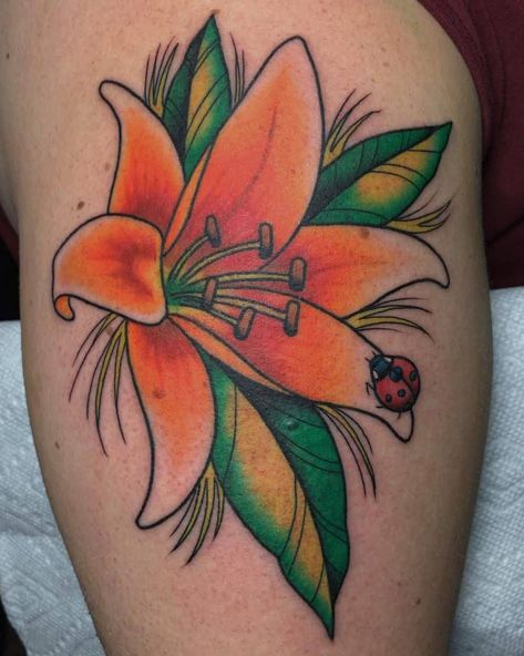 Top 65 Best Lily Tattoo Ideas [2021 Inspiration Guide] Lily Tattoo Ideas, Lilly Flower Tattoo, Tattoo Lily, Lily Tattoo Meaning, Final Fantasy Tattoo, Tiger Lily Tattoos, Lily Tattoos, Ant Tattoo, Lillies Tattoo