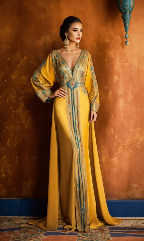 Night Out Outfit Classy, Moroccan Kaftan Dress, Corset Style Dresses, Glamorous Evening Dresses, Arabian Dress, Moroccan Clothing, Latest Bridal Dresses, Moroccan Fashion, Cotton Outfit