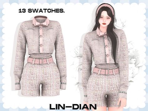 Sims 4 Lin Dian, Lin Dian Sims 4 Cc, The Sims 4 Cc Korean Clothing, Sims 4 Asian Clothes, Ts4 Korean Cc, Sims 4 Korean Cc Clothes, Sims 4 Cc Kpop Clothes, Rich Sims 4 Cc, Sims 4 Cc The Sims Resource