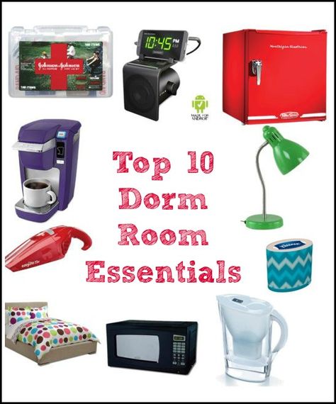 Top 10 Must Have Dorm Essentials #KleenexStyle #sponsored Dorm Gift Basket, Dorm Room Essentials Freshman Year, Room Party Decorations, What To Bring To College, Room Essentials List, Dorm Room Items, College Dorm Gifts, Room I Deas, Dorm Room Essentials List