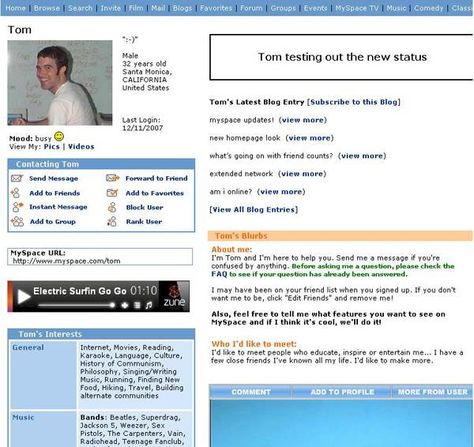 A Playlist of Old MySpace Profile Songs That Are Sure To Make You Feel Nostalgic Old Myspace Layout, Old Myspace Profiles, Myspace Template, Myspace Nostalgia, Y2k Internet, Myspace 2000s, Myspace Profile, Myspace Aesthetic, American Childhood