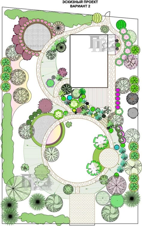 Round Lawn, Garden Ideas Large, Best Garden Design, Design De Configuration, Garden Landscaping Diy, Themed Garden, Landscape Design Drawings, Annual Garden, Landscape Architecture Drawing