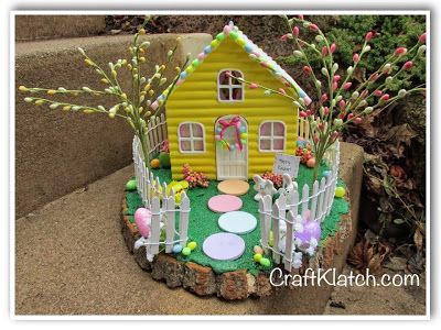 31 Spring and Easter Crafts | DIY Projects | Craft Klatch | How To Easter Bunny House, Easter Coasters, Crafts For House, Easter Gingerbread House, Easter Chick Craft, Easter Bunny Craft, Diy Easter Bunny, Resin Tips, House Mold