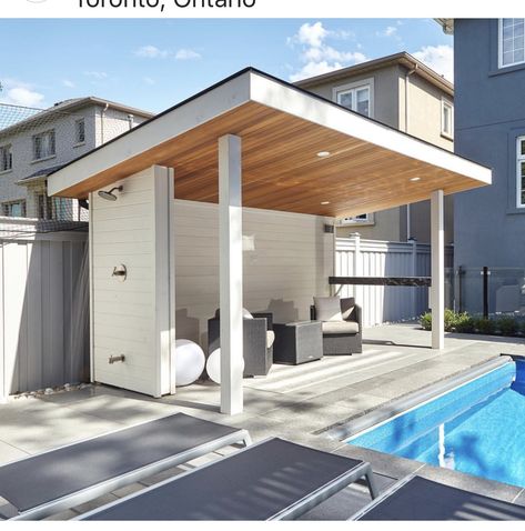 Modern Pool Cabana Ideas, Pool Cabanas Ideas, Pool Gazebo Ideas Cabanas, Pool Pergola Ideas Cabanas, Diy Pool Cabana, Small Pool Cabana, Pool Pavilion Ideas, Modern Pool Cabana, Backyard Pool Cabana