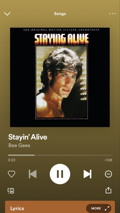 Staying Alive Bee Gees, Alive Song, Lyric Book, Hey Siri, Bee Gees, Life Plan, Anime Aesthetic, Staying Alive, My Vibe