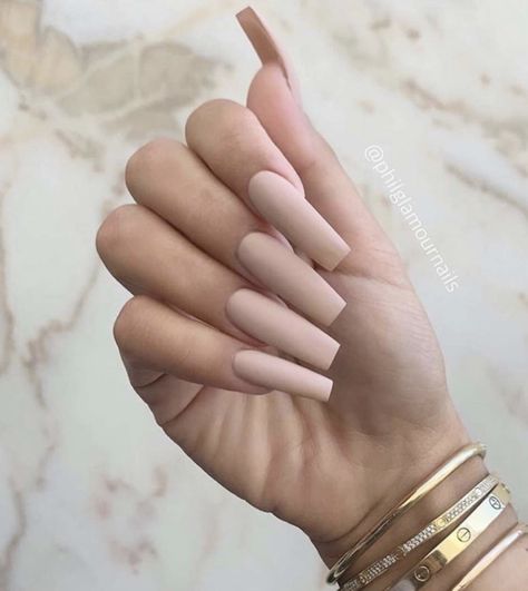 Matte Acrylic Nails, Nude Acrylic Nails, Acrylic Nails Nude, Nails Nude, Broken Nails, Ombre Acrylic Nails, Simple Acrylic Nails, Blush Nails, Coffin Nails Long