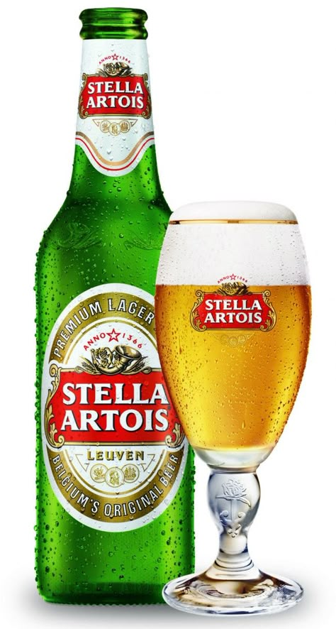 Stella Artois Logo, Stella Artois Beer, Popular Beers, Beer Pictures, Happy Hour Drinks, Gals Photos, Black Background Photography, Bff Quotes Funny, Bible Quotes Images