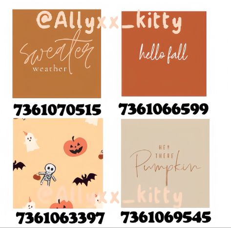 Bloxburg codes Bloxburg Mail Decal Codes, Bloxburg Cozy Fall Outfit Codes, Aesthetic Berry Avenue Decal Codes, Fall Image Id Bloxburg, Bloxburg Halloween Painting Codes, Bloxburg Farm Decal Codes, Fall Berry Avenue Codes Pictures, Bloxburg Fall Entryway, Fall Picture Codes Bloxburg