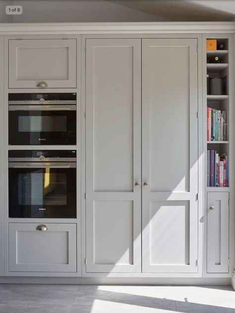 Pavillion Grey Farrow And Ball Kitchen, In Frame Shaker Kitchen, Close Kitchen, Farrow And Ball Kitchen, Boot Room Utility, Kitchen Workspace, Pavilion Grey, Kitchen Revamp, Kitchen Colours