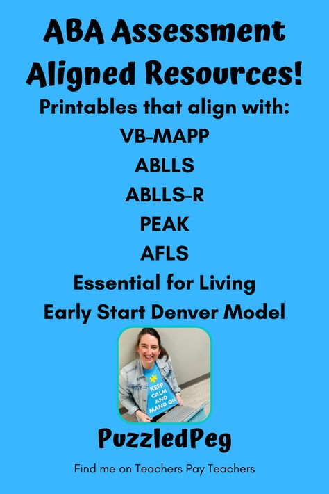 Peak Assessment Aba, Ablls-r Assessment, Aba Data Collection Sheets, Early Start Denver Model, Preference Assessment Aba, Aba Therapy Activities Printables, Essay Help Website, Aba Center, Aba Strategies