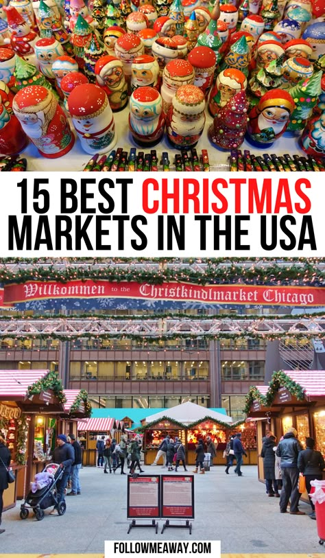 Best Christmas Markets In The Us, Christmas Places To Visit, Best Christmas Towns In The Us, Small Town Christmas Festival Ideas, Town Christmas Festival Ideas, Maine Christmas, Christmas Vacation Destinations, Best Christmas Vacations, Christmas Trips