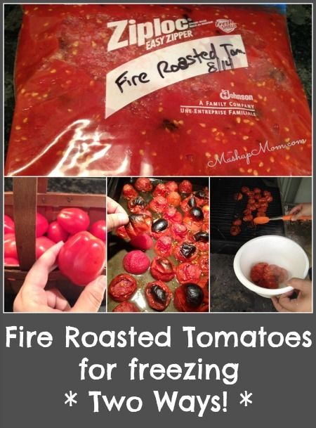 Easy Fire Roasted Tomatoes for freezing -- Two ways is a super easy fire roasted tomatoes recipe using fresh Roma tomatoes from the garden! Freeze now for use in chilis and soups all winter. http://www.mashupmom.com/easy-fire-roasted-tomatoes-for-freezing-two-ways/ Fire Roasted Tomatoes Recipe, Roasted Tomato Recipes, Plant Greenhouse, Tomatoes In Containers, Fresh Tomato Recipes, Roasted Tomato Sauce, Growing Tomatoes In Containers, Grow Tomatoes, How To Make Fire