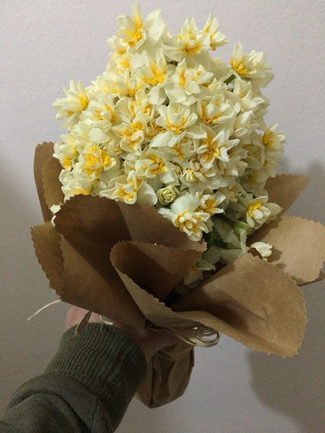 Daffodils Bouquet, Love Rose Flower, Diy Bouquet Wrap, Yellow Bouquets, Narcissus Flower, Boquette Flowers, Nothing But Flowers, Flower Therapy, Beautiful Bouquet Of Flowers