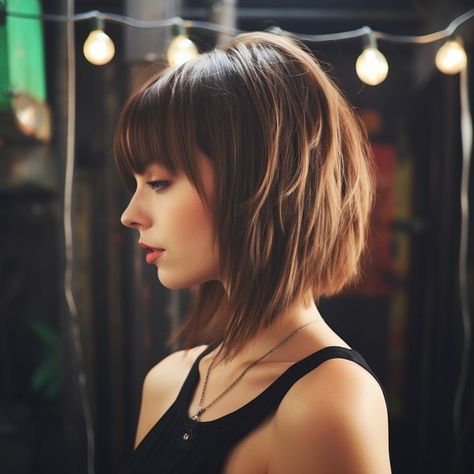 Fringe Haircuts, Sleek Haircuts, Bobbed Hairstyles With Fringe, Wispy Fringe, Short Hair Fringe, Wavy Bob Haircuts, Hair Inspiration Short, Short Layered Haircuts, Fringe Hairstyles