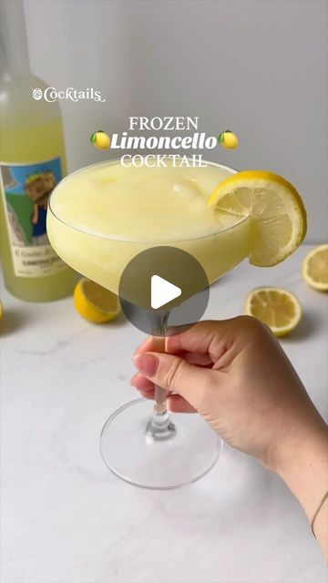 2.6M views · 112K likes | Cocktails (21+ to follow) on Instagram: "If you love citrus, you’re going to want to try this Frozen Limoncello Cocktail🍋✨ It’s smooth, refreshing, and absolutely delicious🤩 Tag a friend that loves limoncello! 💛 Inspired by: @liv.yah #frozenlimoncellococktail #frozen #limoncello #cocktail #lemon #citrus #citruscocktails #lemoncocktails #frozencocktails #refreshing
Ingredients:
-Ice
-Scoop of lemon sorbet
-2 oz. limoncello
-Juice from half a lemon
-2 oz. prosecco or sparkling wine" Frozen Limoncello Drinks, Frozen Limoncello Spritz, Limoncello Spritzer With Prosecco, Limoncello Drinks, Limoncello Cocktail, Limoncello Cocktails, Lemon Cocktail, Citrus Cocktails, Frozen Lemon