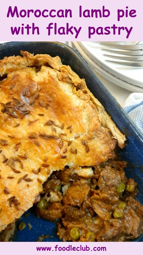 Lamb Pie, Lamb Stew Recipes, Moroccan Lamb, Moroccan Cooking, Moroccan Dishes, Freezable Meals, Slow Cooked Lamb, Lamb Stew, Chops Recipe